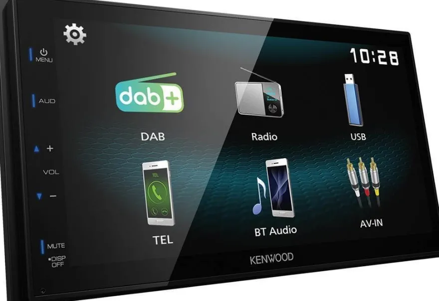 Kenwood 2-DIN Digital Autoradio DAB+ Bluetooth für Nissan Micra IV 2010-2013