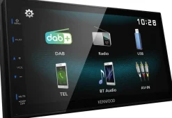 Kenwood 2-DIN Digital Autoradio DAB+ Bluetooth für Hyundai i20 2012-2014 silber