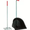 Kerbl Bollensammlerset 3281 Schwarz Mistkabel stabile Schaufel Pferd Paddocks