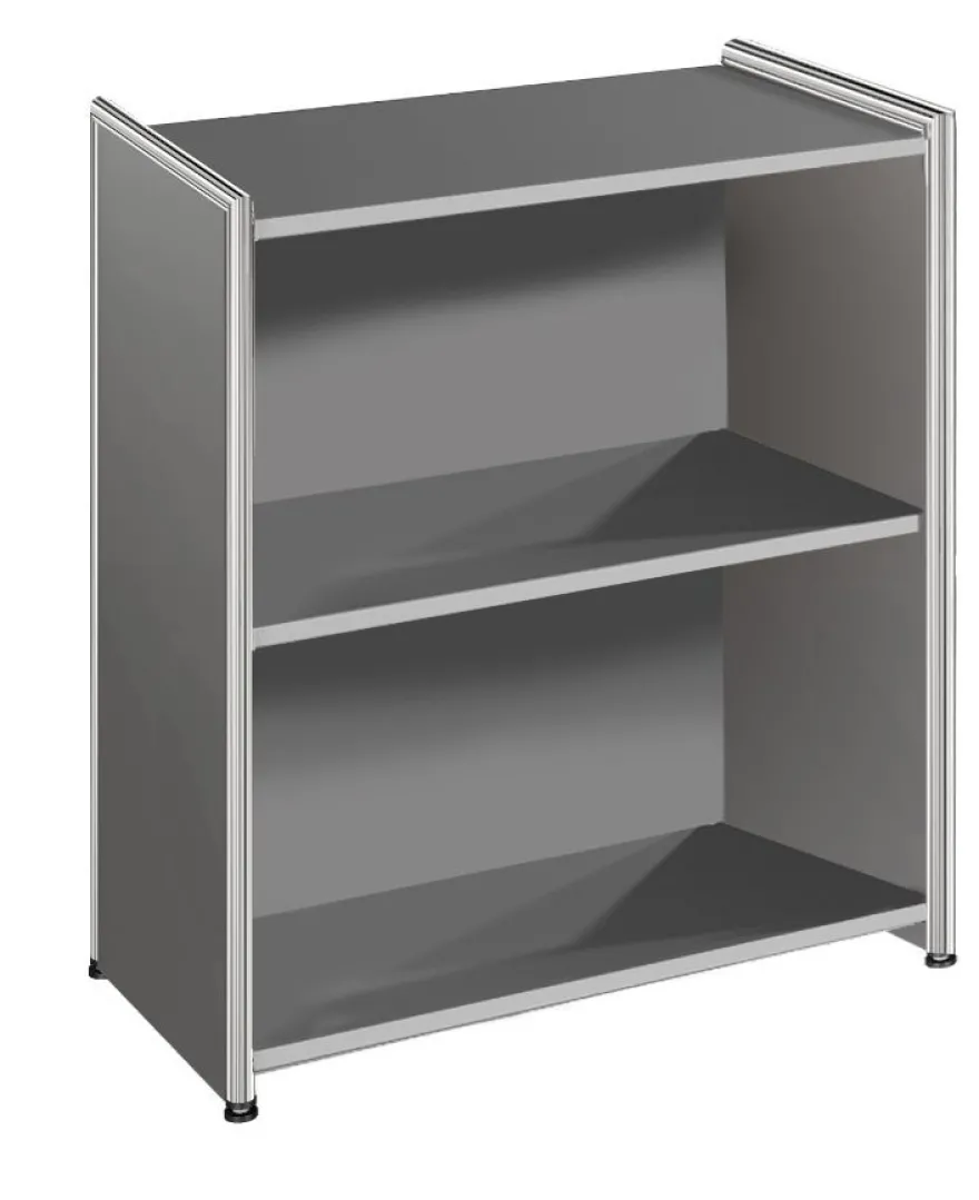 Kerkmann Büroschrank Regal Artline 2 OH 80x38x78 cm Chrom