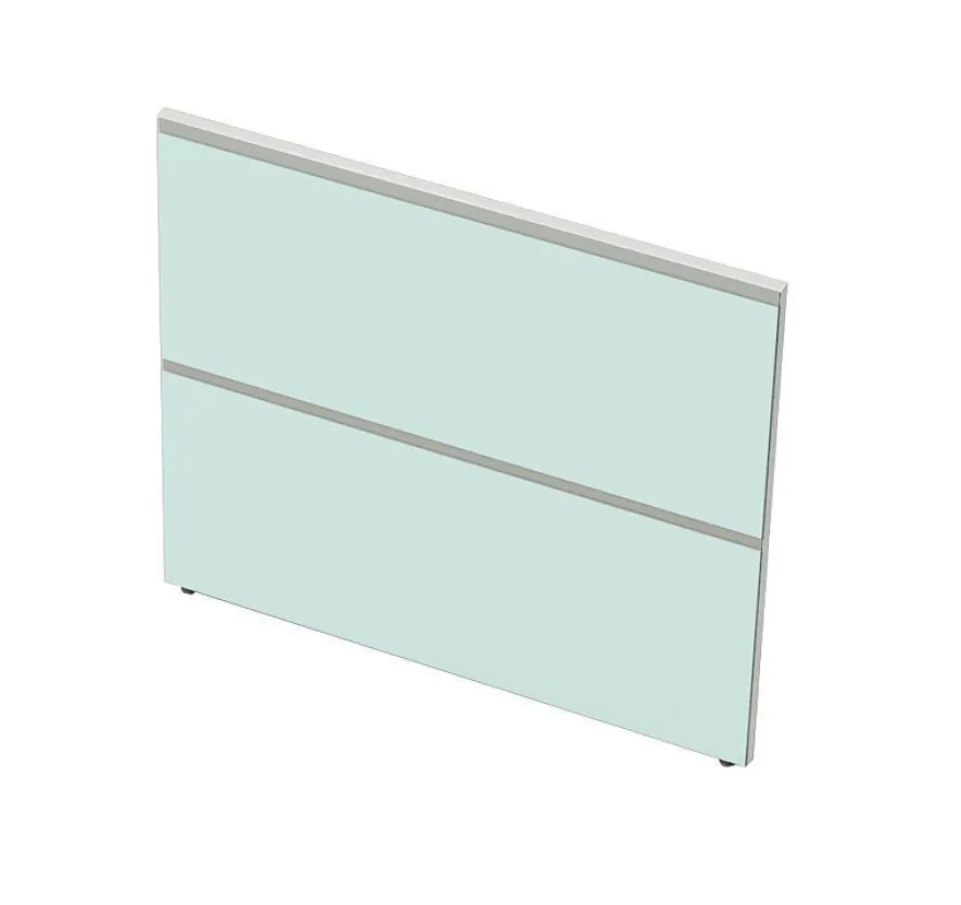 Kerkmann Design-Theke Theke Atlantis Glas 1-seitig schräg rechts (B)2410x(T)1700x(