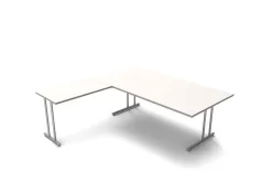 Kerkmann Schreibtisch 4367 START UP 200x100x75cm mit Anbautisch 100x60x75cm C-Fuß