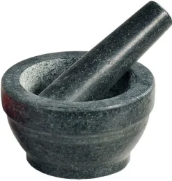 Kesper Mörser mit Schlegel, Granit, Ø 16 cm / Höhe: 8,5 cm 71501