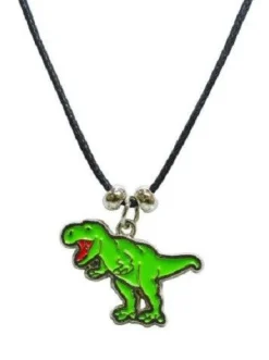 1 Kette Dinosaurier Tier Emaille Anhänger Modeschmuck Ketten emailliert Schmuck Dinos