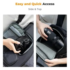 K&F Concept Kamerarucksack wasserdicht für Canon Nikon Sony Spiegelreflexkameras