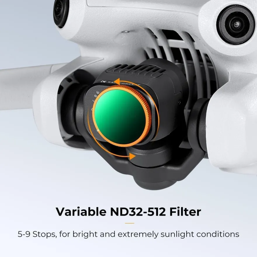 K&F Concept Mini 4 Pro ND Filter, Variable ND32-512 für DJI Mini 4 Pro, 5-9