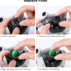 K&F Concept Mini 4 Pro ND Filter, Variable ND32-512 für DJI Mini 4 Pro, 5-9
