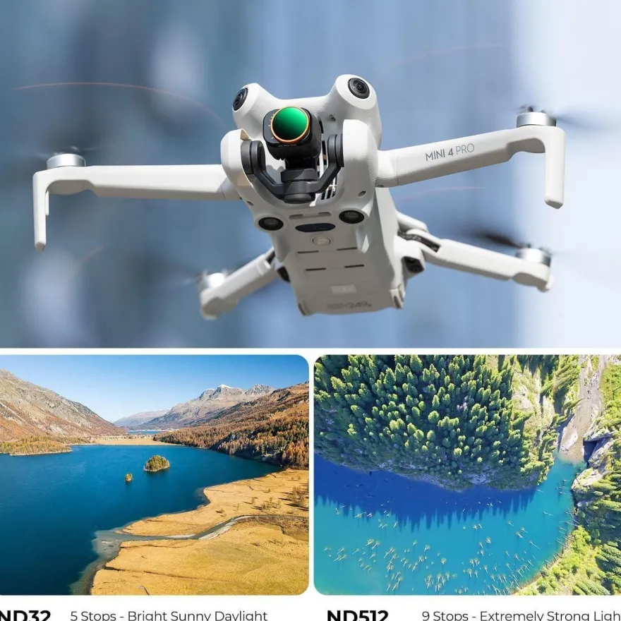 K&F Concept Mini 4 Pro ND Filter, Variable ND32-512 für DJI Mini 4 Pro, 5-9