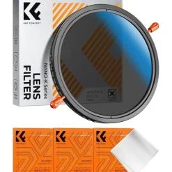 K&F Concept Nano-K Serie 62mm CPL&ND2-ND32 2-in-1 Graufilter und Polfilter