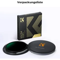 K&F Concept Nano-X 95mm ND1000 (10 Stop) Slim Neutral Graufilter für