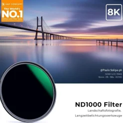 K&F Concept Nano-X 95mm ND1000 (10 Stop) Slim Neutral Graufilter für