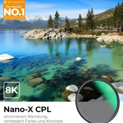 K&F Concept Nano X-Serie 105mm CPL Polfilter - MRC Vergütung für höhere
