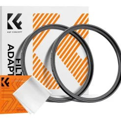 K&F Concept 2 Stück Step Up Ring Filter-Adapterring 52-58mm aus