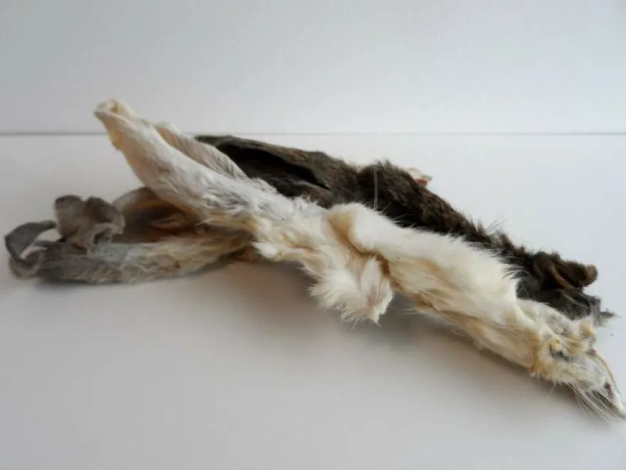 2kg Kaninchenohren mit Fell Kauartikel Kausnack Hundesnacks
