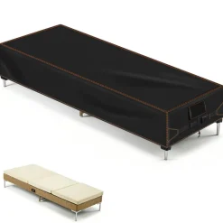 Khongoo Abdeckung Gartenliege 210x75x40cm, 420D Oxford Schutzhülle Wasserdicht