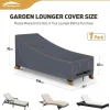 Khongoo Gartenliege Abdeckung 200x75x40/70cm, 420D Oxford, Wasserdicht