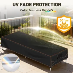 Khongoo Gartenliege Abdeckung 200x68x30cm, Wasserdicht, 420D Oxford, UV-Schutz