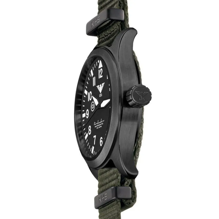 KHS - KHS. Airbsabla. NSGO - Armbanduhr - Automatik - Airleader Black Steel - Herren