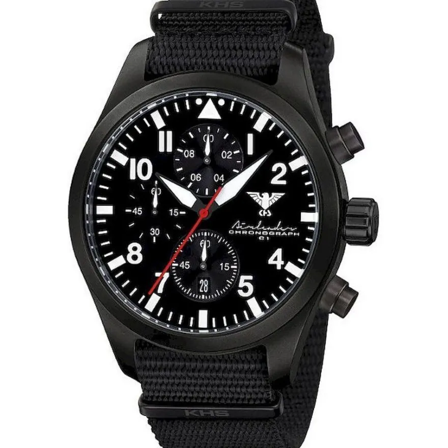 KHS - KHS. AIRBSC. NB - Armbanduhr - Herren - Quarz - Airleader Black Steel