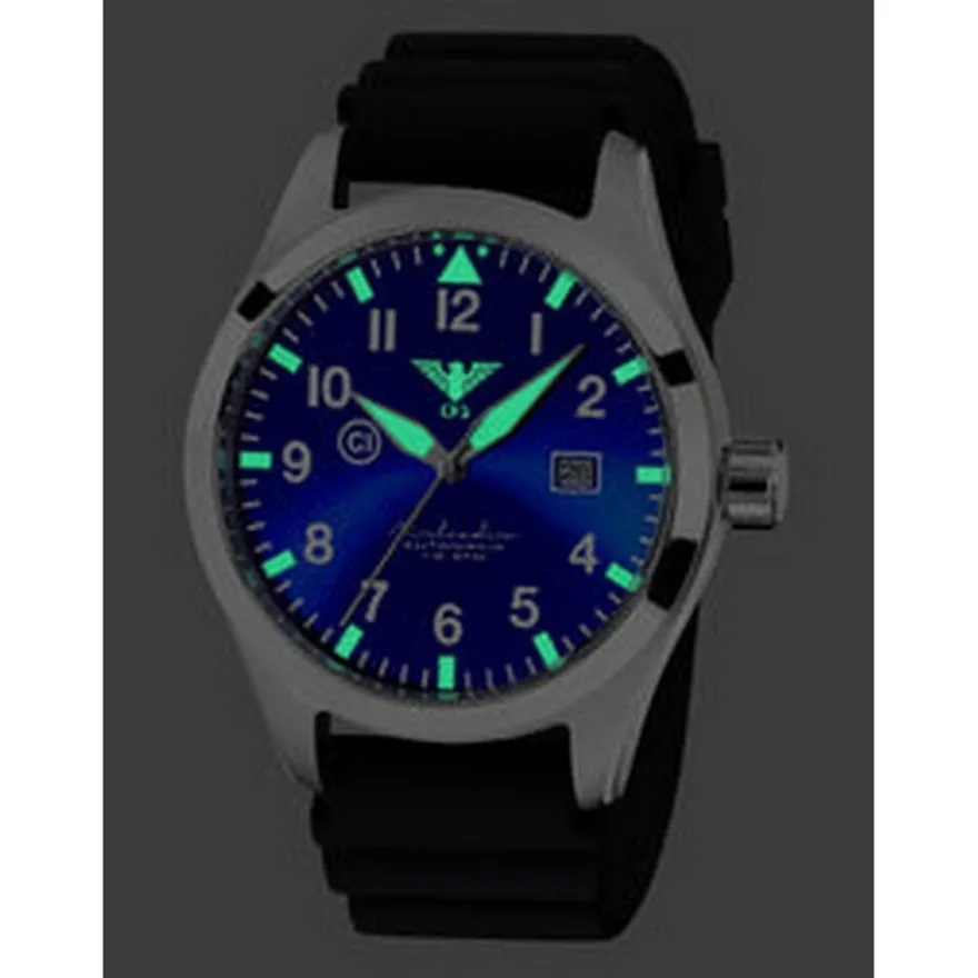 KHS - KHS. Airsablu. DB - Armbanduhr - Automatik - Airleader Steel - Herren