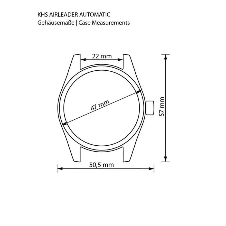 KHS - KHS. Airsablu. DB - Armbanduhr - Automatik - Airleader Steel - Herren