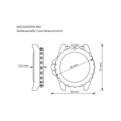 KHS - KHS. SH2F. NSGO - Armbanduhr - Herren - Quarz - Shooter MKII