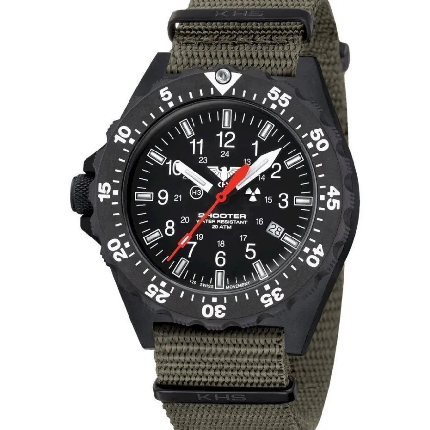 KHS - KHS. SH2F. NSGO - Armbanduhr - Herren - Quarz - Shooter MKII