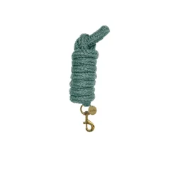 Kieffer Führstrick für Pferde, Satin Shine, 2 m - Panikhaken, Mint
