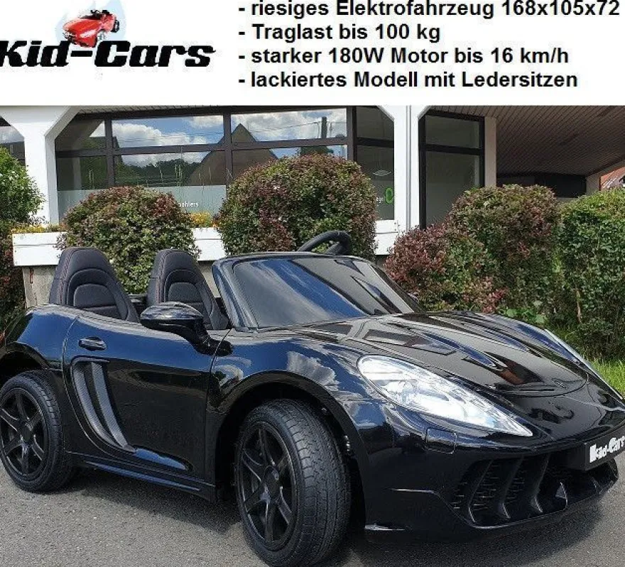 Kinderauto elektrisch Porsche Style XXL Doppelsitzer bis 16 km/h Elektroauto Kinder
