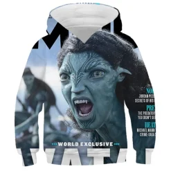 Kinder Avatar 2 Hoodie Merch Jake Sully Neytiri Kiri Ronal Kapuzenpullover Sweatshirt