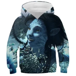 Kinder Avatar 2 Hoodie Merch Jake Sully Neytiri Kiri Ronal Kapuzenpullover Sweatshirt