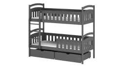Kinderbett / Etagenbett HARRY - Weiß / Beige / Grau / Graphit - verschiedene Größen