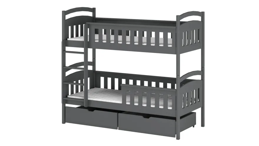 Kinderbett / Etagenbett HARRY - Weiß / Beige / Grau / Graphit - verschiedene Größen