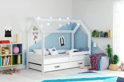 Kinderbett mit Schublade Hausbett Haus Holz Bettenkauf 160x80cm