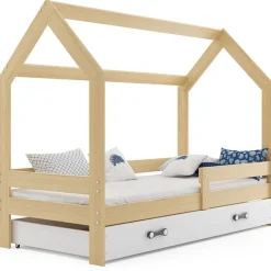 Kinderbett mit Schublade Hausbett Haus Holz Bettenkauf 160x80cm
