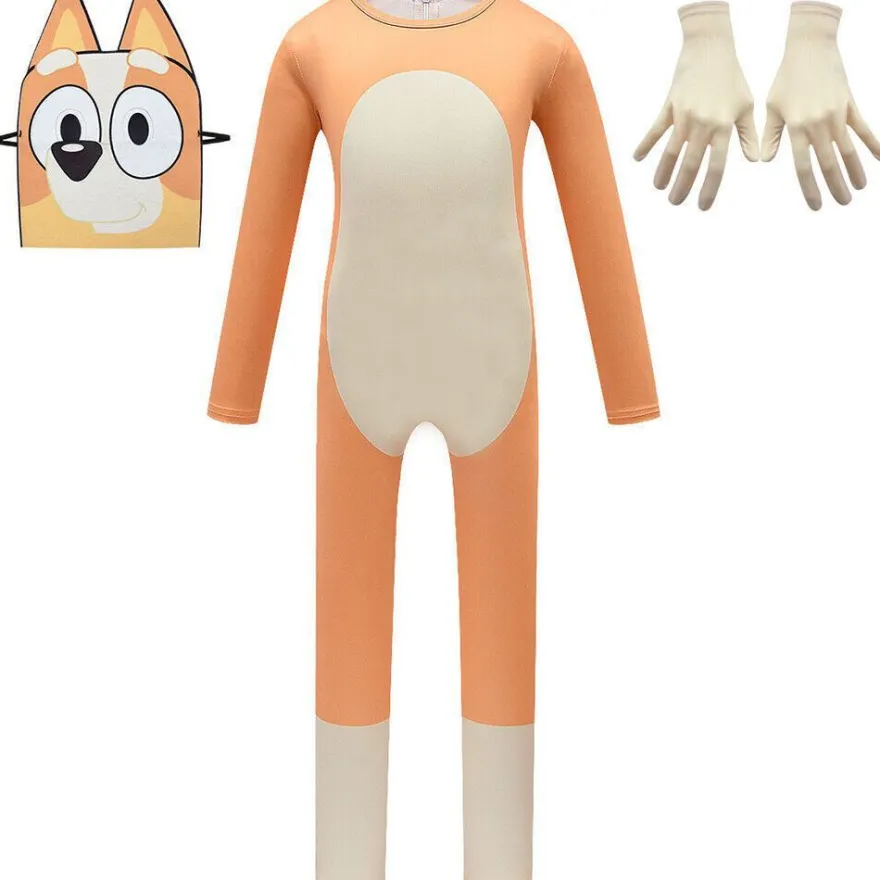 Kinder Jungen Madchen Bingos Blueys Kostum Jumpsuit Cosplay Halloween Outfit Set