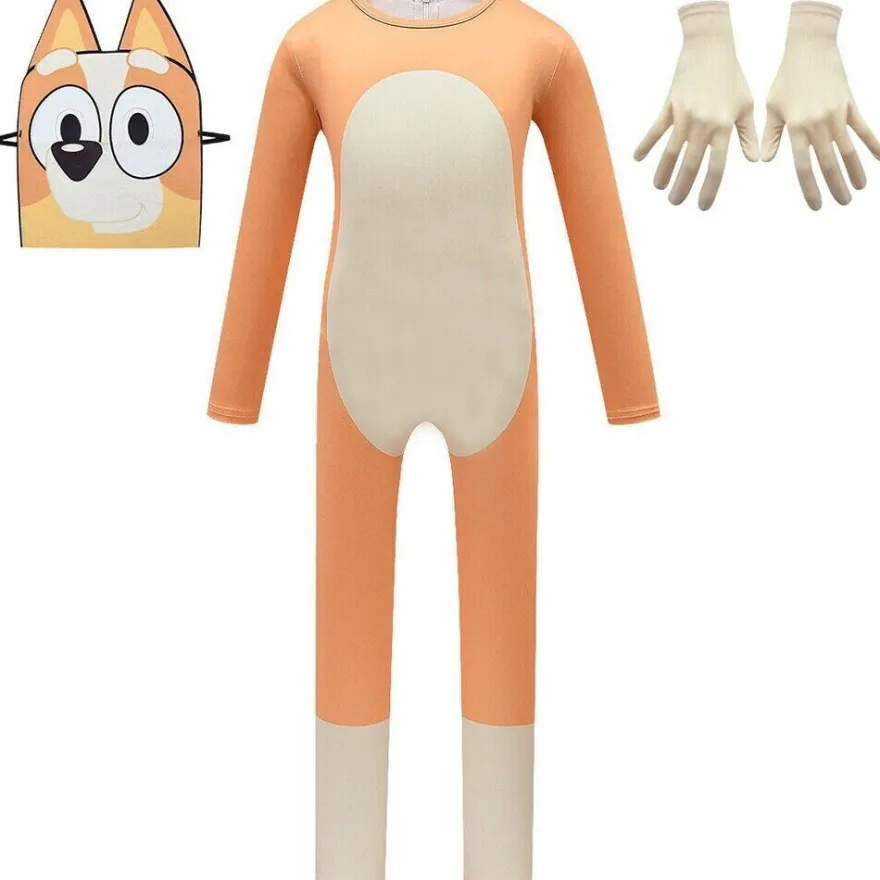 Kinder Jungen Madchen Bingos Blueys Kostum Jumpsuit Cosplay Halloween Outfit Set