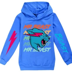 Kinder Jungen Madchen Mr Beast Print Hoodie Sweatshirt Pullover Youtuber Merch