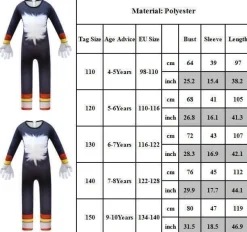 Kinder Jungen Madchen Sonic Hedgehog Cosplay Kostum Jumpsuit Karneval Shadow,