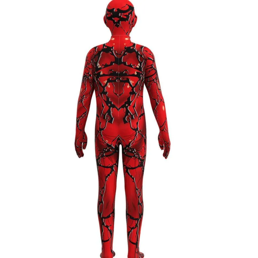 Kinder Jungen Venom Cosplay Kostum Jumpsuit Halloween Party Karneval Outfit Set*