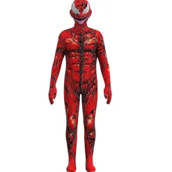 Kinder Jungen Venom Cosplay Kostum Jumpsuit Halloween Party Karneval Outfit Set*
