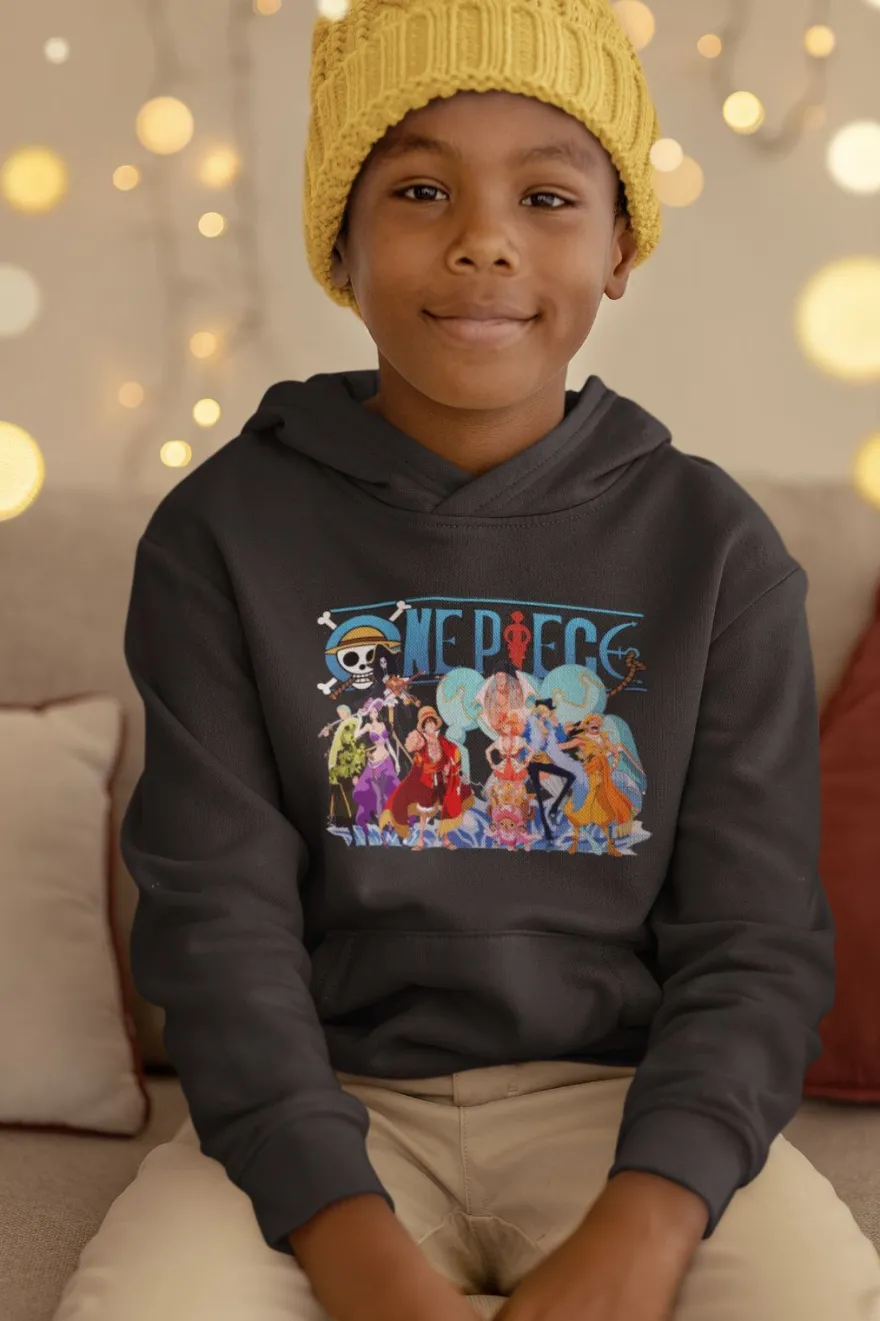 Kinder Kapuzenpullover One Piece whole Piraten Crew Familie Anime