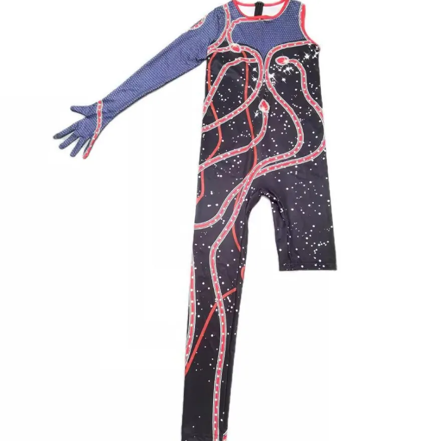 Kinder Madchen Jumpsuit Rot Schlange Swifties Kostum Konzert Cosplay Karneval