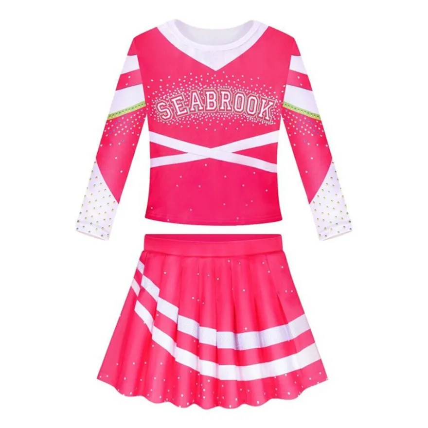 Kinder Madchen Zombie 3 Cheerleader Cosplay Kostum Karneval Fasching Outfit Set