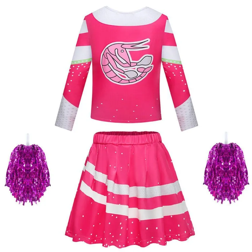Kinder Madchen Zombie 3 Cheerleader Cosplay Kostum Karneval Fasching Outfit Set