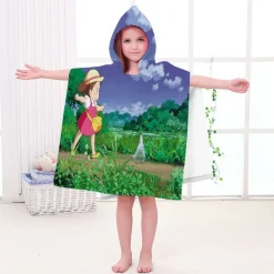 Kinder MY Neighbour TOTORO Badetuch Mei Kiki's Delivery Service Pooltücher Bademantel