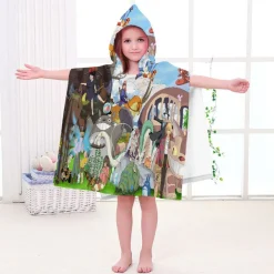 Kinder MY Neighbour TOTORO Badetuch Mei Kiki's Delivery Service Pooltücher Bademantel