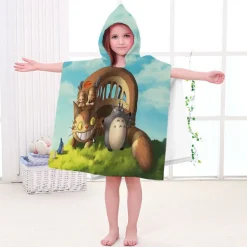 Kinder MY Neighbour TOTORO Badetuch Mei Kiki's Delivery Service Pooltücher Bademantel