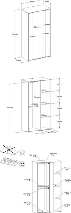 Kinderzimmer Jugendzimmer komplett Set 4-tlg Hoch Bett Kleiderschrank Pirouette