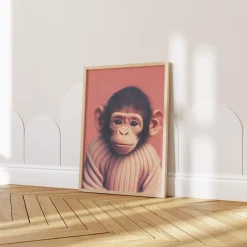 Kinderzimmer Poster Tiere Fuchs Elefant Bär Nashorn Erdmännchen · Kinderzimme